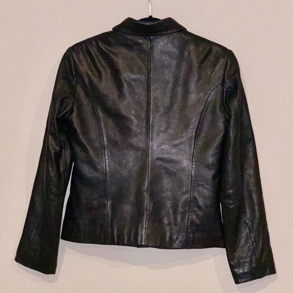 Women’s Raffaelo Soft Leather Zip Up Jacket - Picture 2 of 6